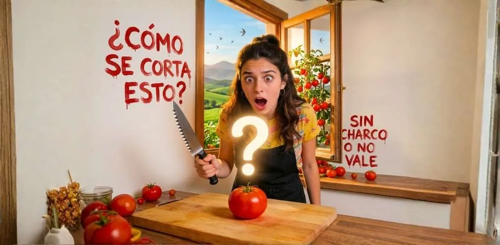 Dejas de Hacer Ensaladas Tristes: La Técnica Definitiva para Cortar un Tomate Como un Chef