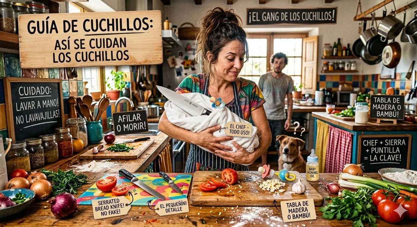 Guía de Cuchillos: Solo necesitas estos 3 (y cómo cuidarlos)