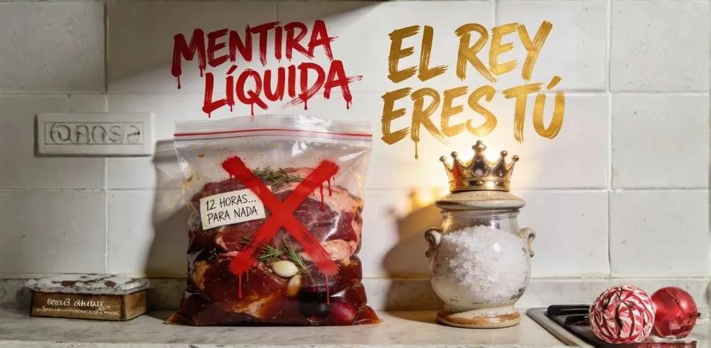 El Engaño del Marinado: Por Qué Dejar la Carne Adobando Toda la Noche No Sirve Para Nada (y el Truco Que Sí Funciona)