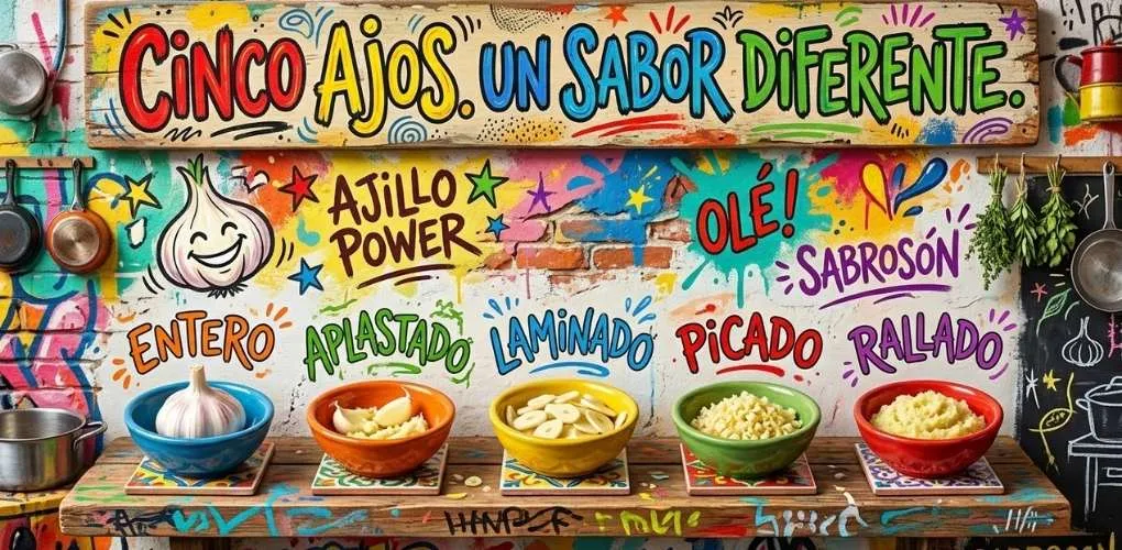 El "Poder Mutante" del Ajo: Por Qué Picarlo, Aplastarlo o Laminarlo Cambia Completamente Tu Receta