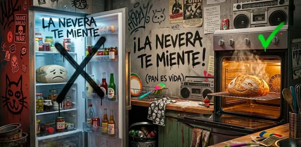 El "Asesino" del Pan: Por Qué la Nevera Destruye Tus Barras (y el Truco Científico para Revivirlas)