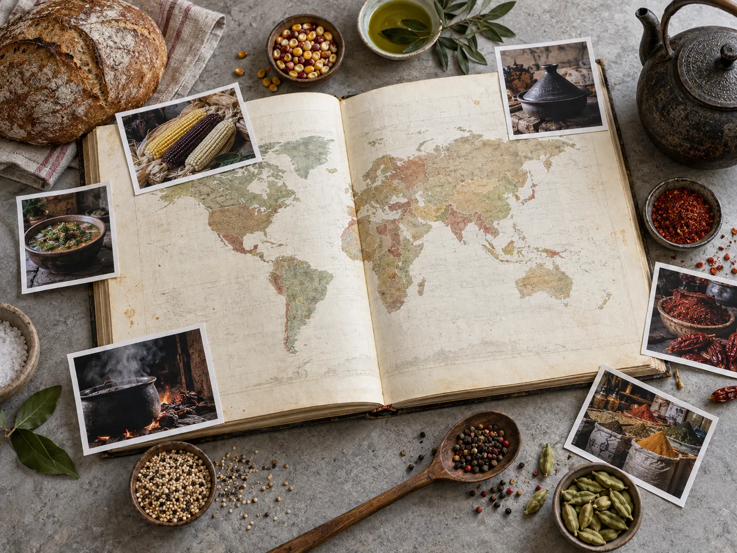 El mapa que quiere guardar los sabores del mundo: así será el Atlas de la Alimentación de la UNESCO