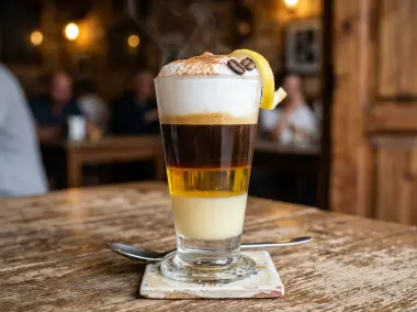 Café Barraquito Tradicional Canario con Licor y Espuma de Leche