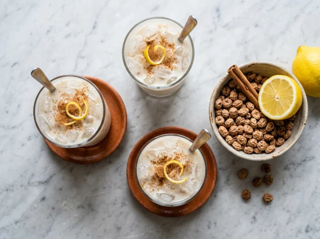 Horchata Tradicional de Chufa Valenciana con Canela y Limón