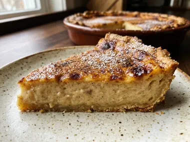 Lattaiolo toscano tradicional (pastel de leche y especias renacentista)