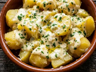Patatas al Alioli Casero de Bar de Tapas Tradicional