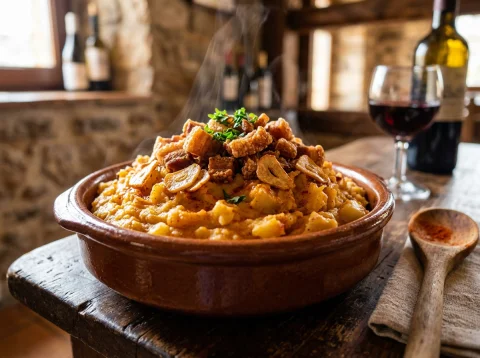 Patatas Revolconas con Torrezno Crujiente de Ávila