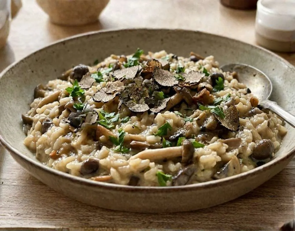 Risotto De Setas Silvestres Y Trufa Negra (Thermomix)