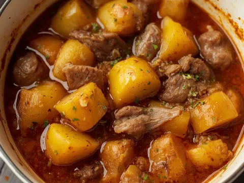 Guiso De Patatas Con Carne