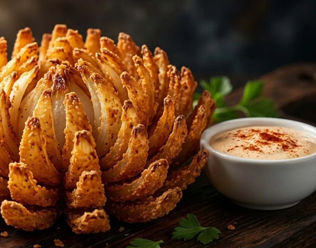 Cebolla Blooming En Airfryer