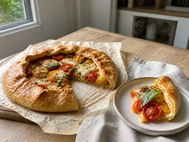 Galette Rústica De Tomates Cherry Y Queso De Cabra