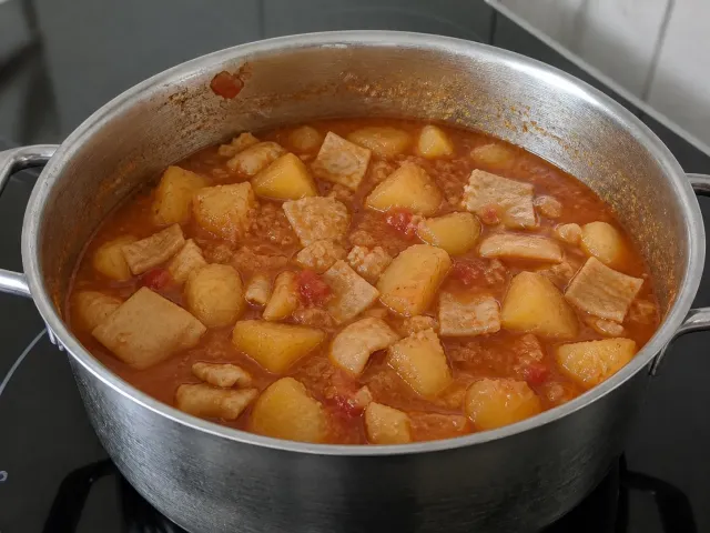 Patatas Guisadas Con Potarro Al Estilo Marinero