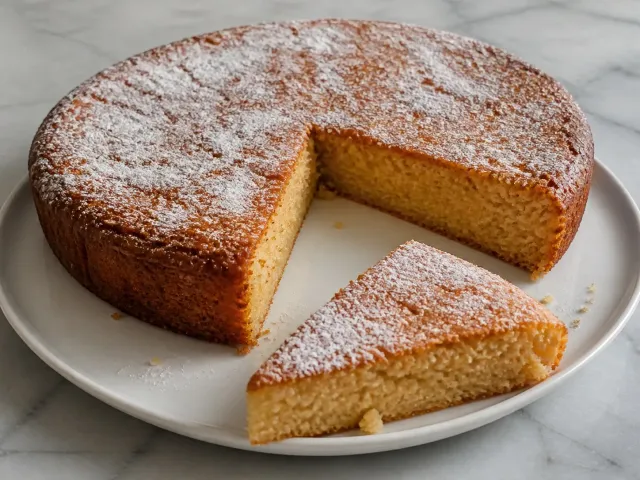 Tarta Húmeda De Almendra Y Limón