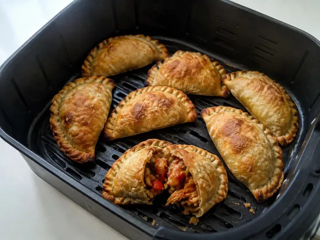 Empanadillas De Pollo Y Pisto En Airfryer