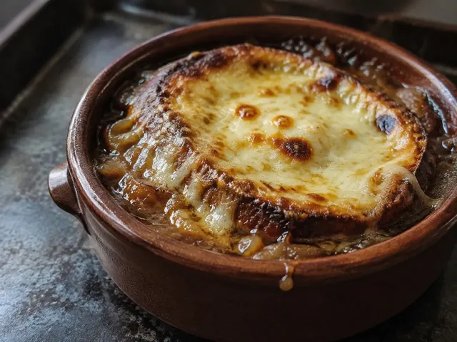 Sopa De Cebolla Gratinada Al Estilo Casero