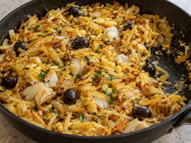 Bacalao Dorado A La Portuguesa