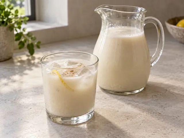 Horchata Casera De Chufa, Limón Y Canela