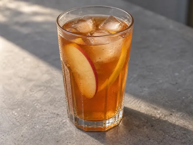 Rooibos Frío De Manzana, Vainilla Y Limón