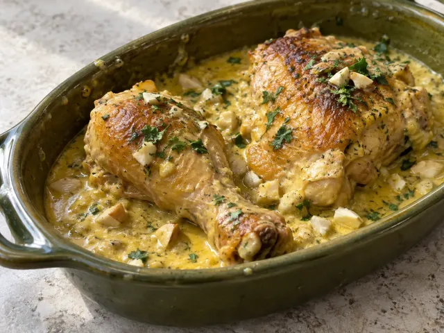 Pollo En Pepitoria Tradicional