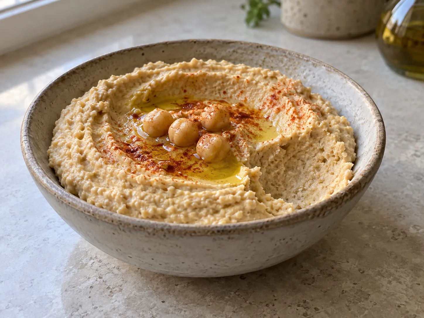 Hummus Clásico De Garbanzos Y Tahini