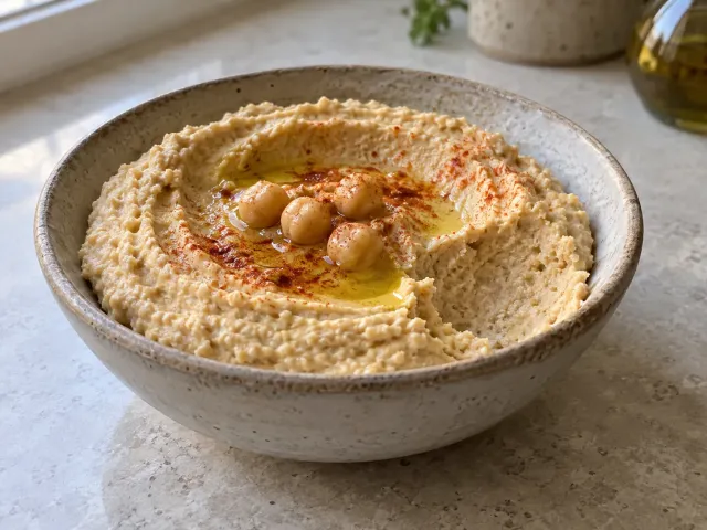 Hummus Clásico De Garbanzos Y Tahini