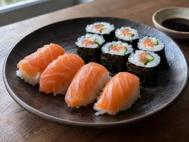 Sushi Básico: Maki Y Nigiri De Salmón