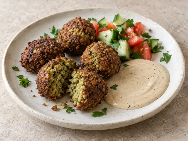 Falafel Tradicional Con Salsa Tahini
