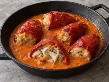 Pimientos Del Piquillo Rellenos De Bacalao