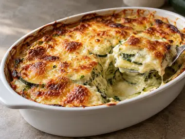 Gratén De Calabacín Y Queso
