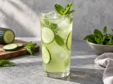 Limonada De Pepino Y Hierbabuena