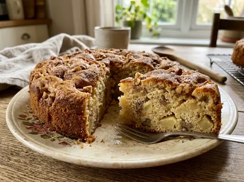 Bizcocho de Manzana y Nueces con Canela de la Abuela