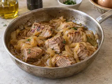 Atún Encebollado Al Estilo Tradicional De Barbate
