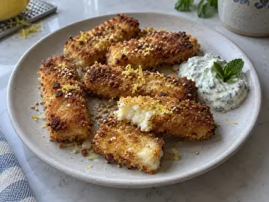 Halloumi Crujiente En Airfryer Con Miel Y Limón