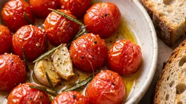 Tomates cherry asados al romero en airfrayer